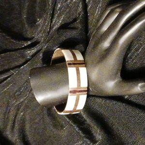 Brass and mother of pearl bangle